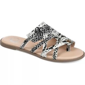 Journee Hasten Sandal Snakeskin (Faux) New In Box